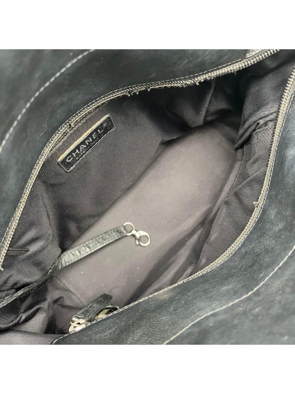 ★SOLD★ Chanel Paris Biarritz PM Tote Black - Picture 3 of 10